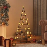 vidaXL Brad de Crăciun din metal pentru decor, negru, 90 cm 359589