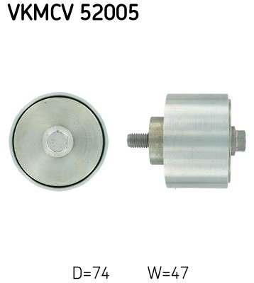 SKF VKMCV 52005 Rola ghidare/conducere, curea transmisie foto