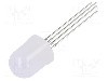 Dioda LED, 10mm, RGB, {{Luminozitate}}, 20mA, 1,8...2,6/2,9...3,6/2,9...3,6V, OPTOSUPPLY - OSTAMAA132A