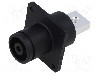 Conector alimentare DC, 1,5kV, 1 pini, seria ES-350A, {{Dimensiune pin}}. DEGSON ELECTRONICS - ESS-350A-120-B/S-BK-00