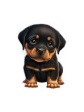 Cumpara ieftin Sticker decorativ Rottweiler, Negru, 73 cm, 5590ST, Oem