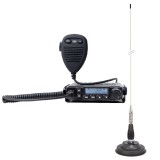 CB radio station package PNI Escort HP 6500 PRO, ASQ, VOX, NRC with CB antenna PNI ML100, length 100 cm