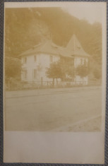Vila din Busteni// fotografie originala 1911, tip CP foto