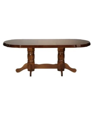 Masa living extensibila SB Nork, MDF Furniruit, structura lemn masiv, 8 persoane, 198-160x90x74 cm, nuc foto