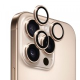 Folie de protectie Camera Spate Anank AR pentru Apple iPhone 16 Pro Max / 16 Pro, Sticla Securizata, Aurie