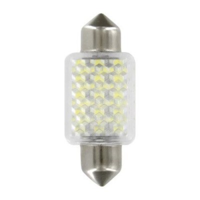 Bec cu LED sofit 27 SMD cu lentila 3D 11x39 ( set 2 buc ) 12V Cod:85318 Automotive TrustedCars foto