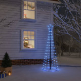 Brad de Craciun conic, 108 LED-uri, albastru, 70x180 cm GartenMobel Dekor, vidaXL