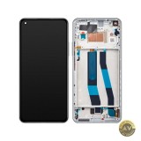 Display cu Touchscreen Xiaomi 11 Lite 5G NE cu Rama Alb (Snowflake White) Service Pack 5600040K9D00