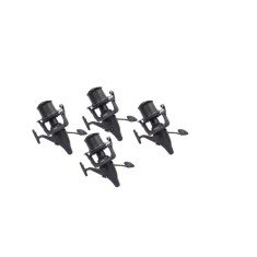 Set 4 Mulinete pentru pescuit la Crap ID 8000 cu tambur metalic, 10 rulmenti si baitrunner