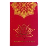 Agenda Jurnal spiritual de recunostinta cu folie metalizata aurie - Lotus Mandala