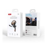 Suport Auto Magnetic cu Incarcare Wireless 15W XO CX024, Compatibil MagSafe, Prindere Grila Ventilatie, Rotire 360, Cablu Type-C Inclus, Negru