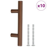 Cumpara ieftin Manere de dulap, 10 buc., bronz, 64 mm, otel inoxidabil