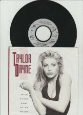 Taylor Dayne - With Every Beat Of My Heart (1987, Arista) disc vinil single 7&amp;quot; foto