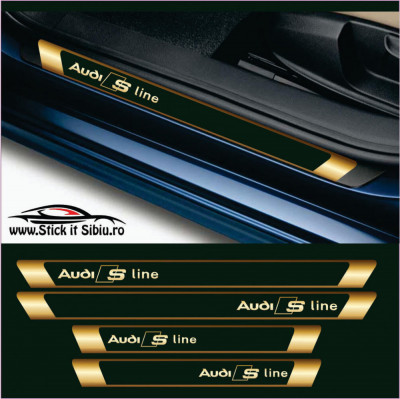 Set Protectie Praguri Audi S Line &amp;ndash; Stickere Auto foto