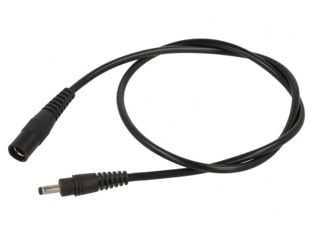 Cablu DC 1x0,5mm2 cu Mufă și Soclu Negru