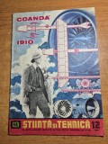 revista stiinta si tehnica decembrie 1985 - 75 de ani de la primul motor cu reactie - henri coanda