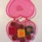 * Lot stampile pentru copii in cutie de plastic in forma de inimioara