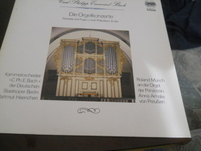 Carl Philipp Emanuel Bach - Die Orgelkonzerte. Fantasie und Fuge c-moll -NOU1989 foto