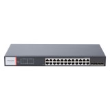 Switch PoE Smart Managed Hikvision cu 28 porturi Gigabit, 230W, DS-3E1528P-EI/M