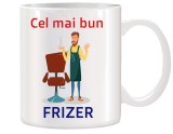 Cana alba personalizata Cel mai bun Frizer, INOVATIX&reg;. 330ml