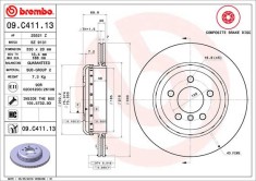 BREMBO 09.C411.13 PRIME LINE - Composite Disc frana