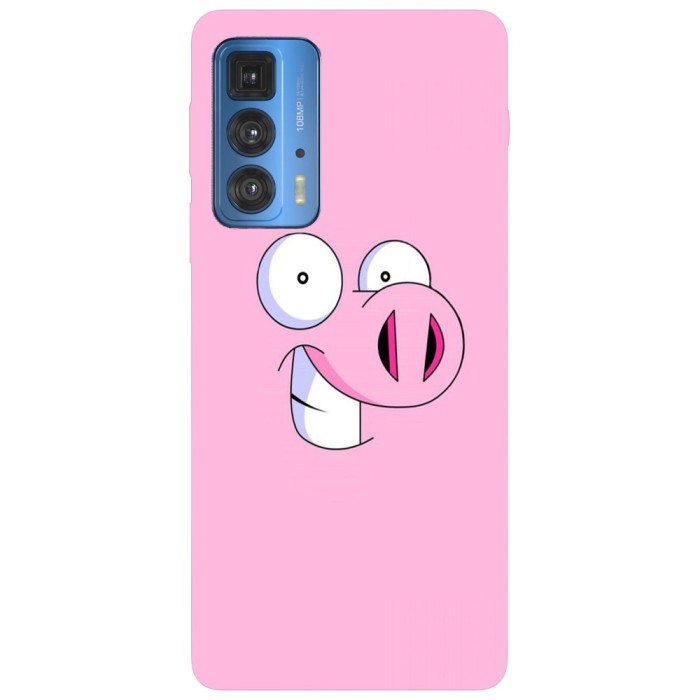 Husa compatibila cu Motorola Edge 20 Lite model Cartoon smiling pig, Silicon, TPU, Viceversa