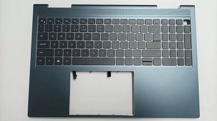 Carcasa superioara cu tastatura palmrest Laptop, Dell, Inspiron 16 7610, YRKJM, 0YRKJM, 460.0N306.0001, 460.0N306.0014, pentru placa video RTX 3060, i