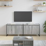 Cumpara ieftin Cabinet TV Gri Sonoma 140 x 36 x 49.5 cm Lemn compozit