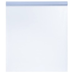 vidaXL Folie fereastră, statică/mată, gri, 90x2000cm, PVC