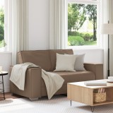 Canapea Loveseat Gossi Cappuccino 120 cm, Piele Artificiala, 2 Locuri, Dimensiuni 160x78x84 cm