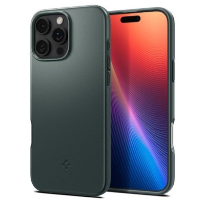 Husa pentru iPhone 16 Pro Max - Spigen Thin Fit MagSafe - Abyss Green foto