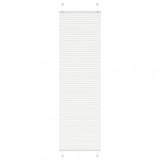 vidaXL Jaluză plisată alb 65x200 cm Lățime țesătură 64,4cm poliester