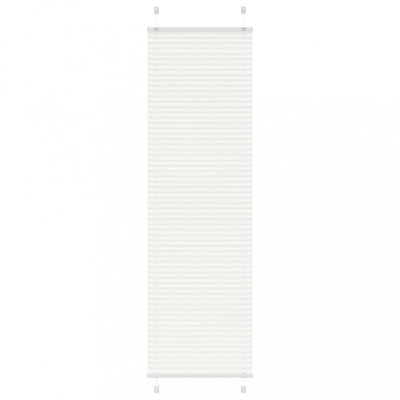 vidaXL Jaluză plisată alb 65x200 cm Lățime țesătură 64,4cm poliester 4015510 foto