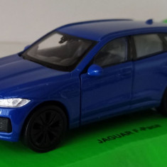 Macheta Jaguar F-Pace 2016 albastru - Welly 1/36