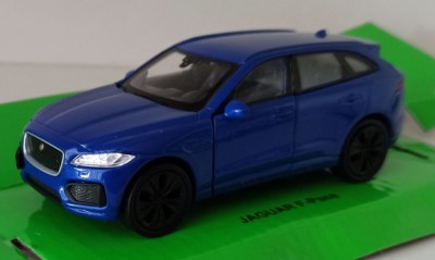 Macheta Jaguar F-Pace 2016 albastru - Welly 1/36 foto