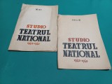 STUDIO TEATRUL NAȚIONAL 1942-1943 * PROGRAM LUNA MAI+IULIE / 011