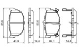 BOSCH 0 986 424 418 set placute frana,frana disc
