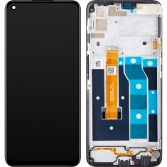 Display cu Touchscreen Realme 6S, cu Rama, Negru, Service Pack 4903760 foto