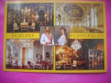 HOPCT 19521 IMPARATUL FRANZ JOSEF I SI IMPARATEASA SISI- CASTELUL SCHONBRUNN -STAMPILA / TIMBRU -AUSTRIA -CIRCULATA