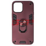 Toc TPU+PC Armor Ring Case Apple iPhone 12 Pro Max Wine