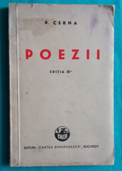 Panait Cerna &ndash; Poezii ( editie din 1944 )