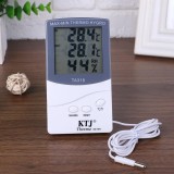 Statie Meteo Digitala Interior/Exterior cu Termometru si Higrometru, Senzor Filar Temperatura