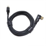 Cablu USB Type C 2.0 la USB Type C 480Mbs 240W 2m Side Bend, Generic