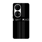 Husa compatibila cu Huawei Nova 8i model I want peace, Silicon, TPU, Viceversa, Transparent, Carcasa