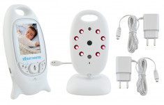 Set Baby Video Monitor Wireless, Monitorizare cu Infrarosu Video si Audio pentru Bebelusi foto