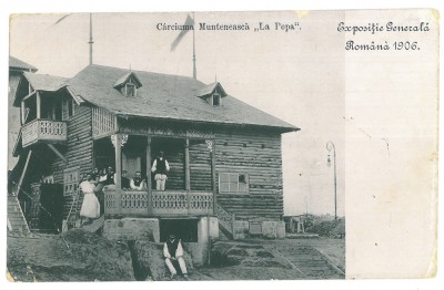 1236 - BUCURESTI, Expozitia Generala, Carciuma Munteneasca old PC unused 1906 foto