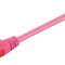 Cablu UTP Cat6 mufat 1m patch cord magenta Goobay