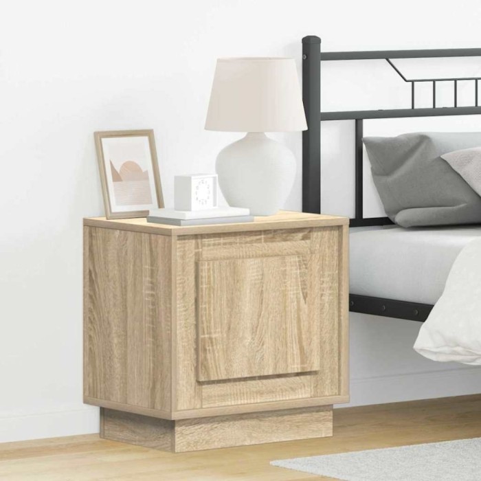 vidaXL Dulap de noapte Stejar sonoma 44 x 34.5 x 45 cm Lemn compozit 869566