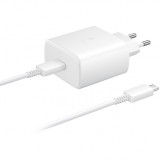 Incarcator Retea Samsung Fast Charge, 1 X USB-Type-C, 45W, Alb EP-TA845XWEGWW