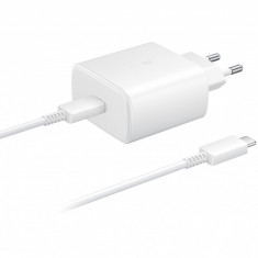 Incarcator Retea Samsung Fast Charge, 1 X USB-Type-C, 45W, Alb EP-TA845XWEGWW